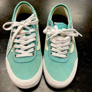 Turquoise Vans Old Skool Skate Shoes 6.5